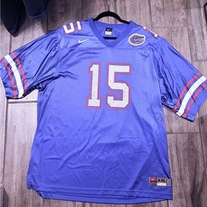 Nike Blue and Orange Men's Jersey